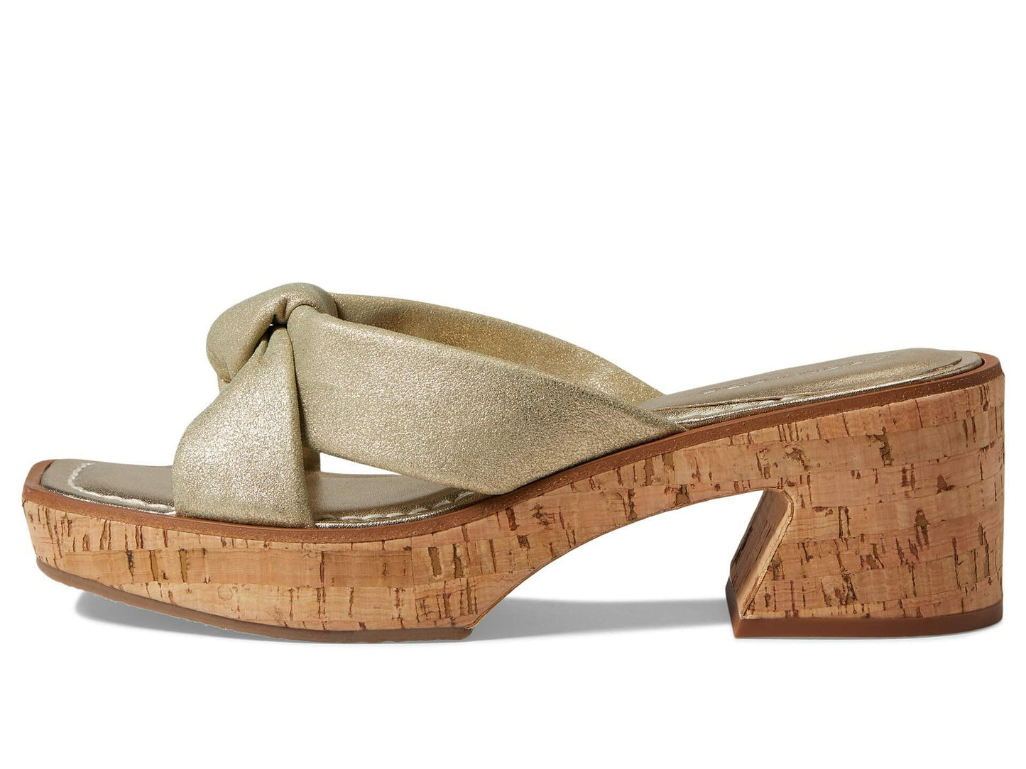 Bernardo Jolie Champagne Metallic Suede 6.5 M