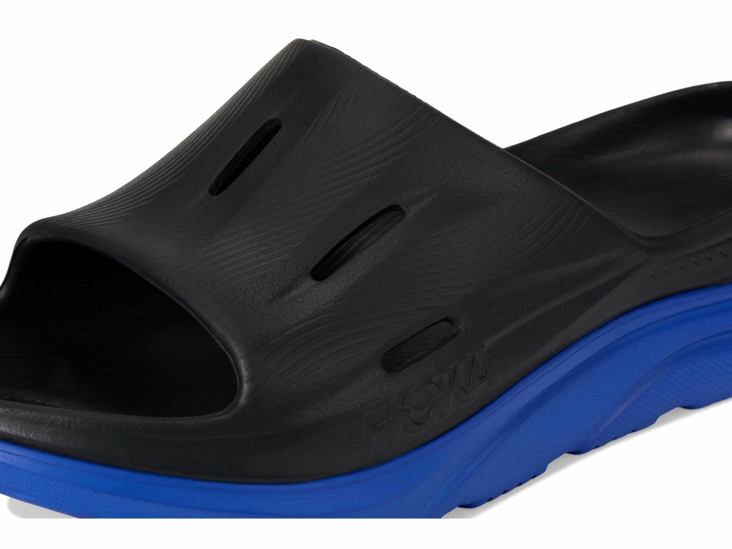 Hoka Unisex Ora Recovery Slide 17 Black/Ultramarine Men's 5, Womens 7