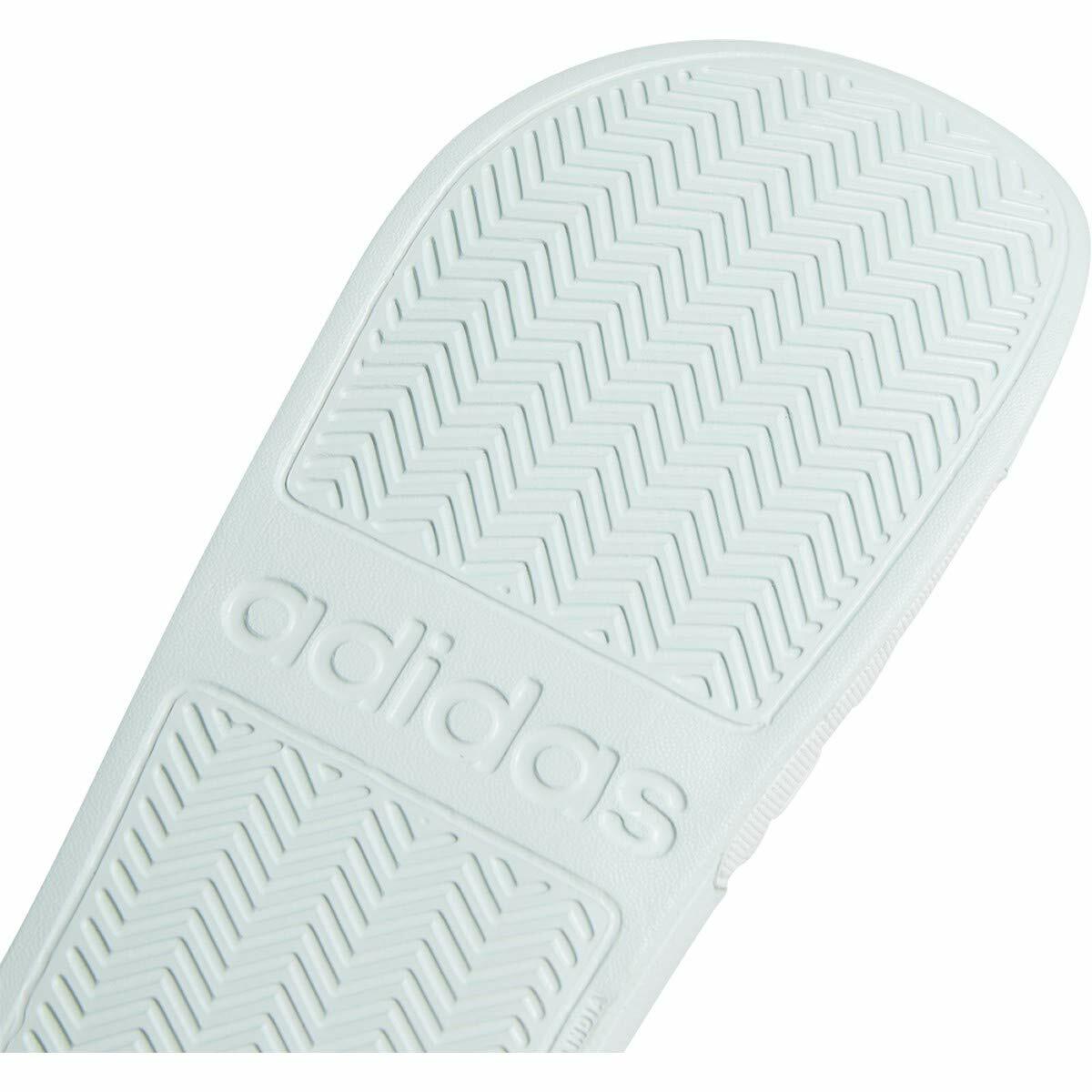 adidas Men's Adilette Cloudfoam Slides Sandals Ice Mint/Cloud White/Ice Mint 9