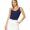 Lilly Pulitzer Halee Tank - Tank Top for Women - Scoop Back - Straight Hem - Scoop Neckline - Slim Fit True Navy XXS One Size