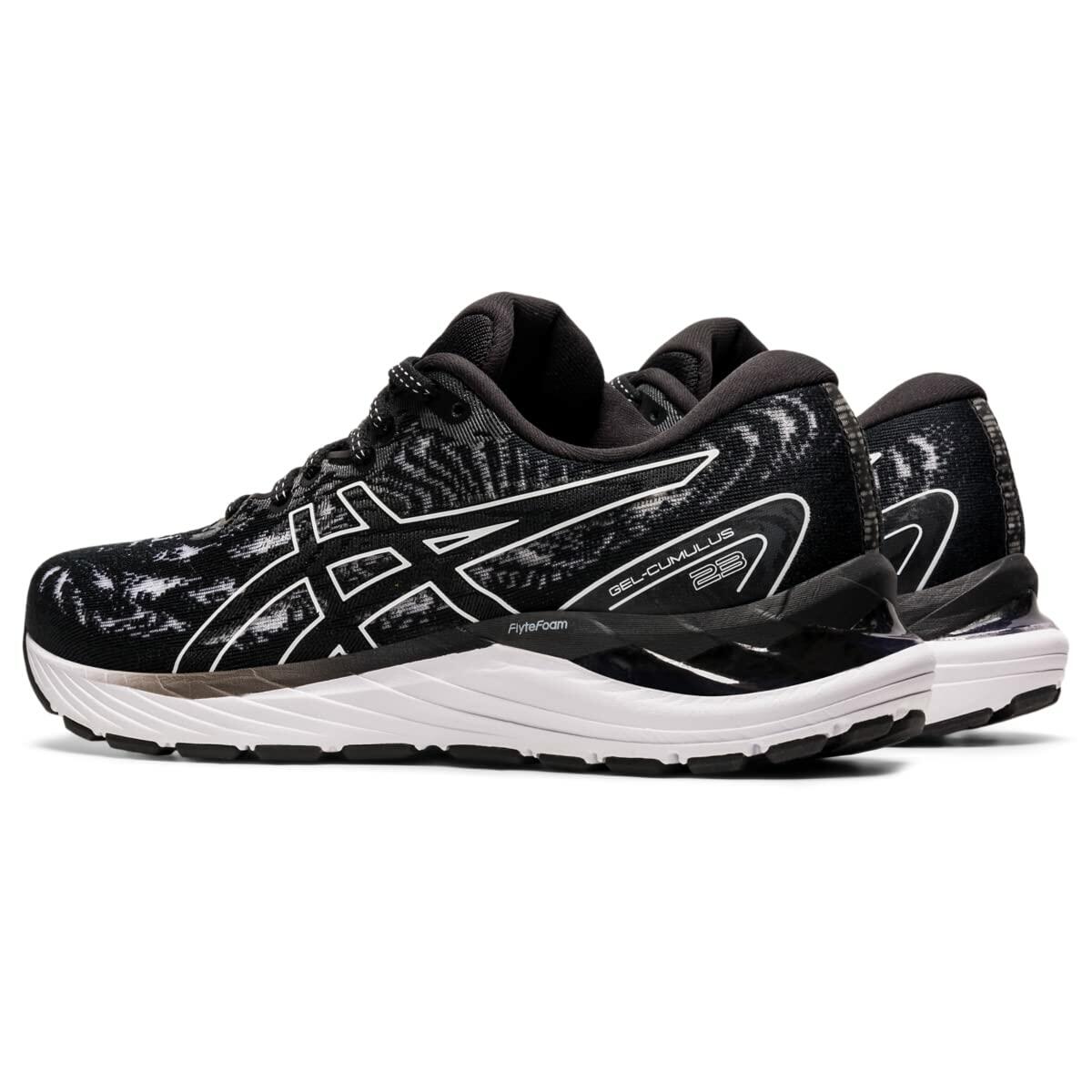 ASICS Womens Gel-Cumulus 23 Running Shoes, 5.5, Black/White