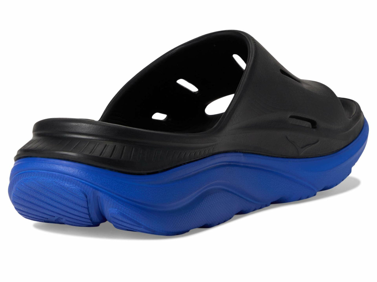 Hoka Unisex Ora Recovery Slide 17 Black/Ultramarine Men's 5, Womens 7