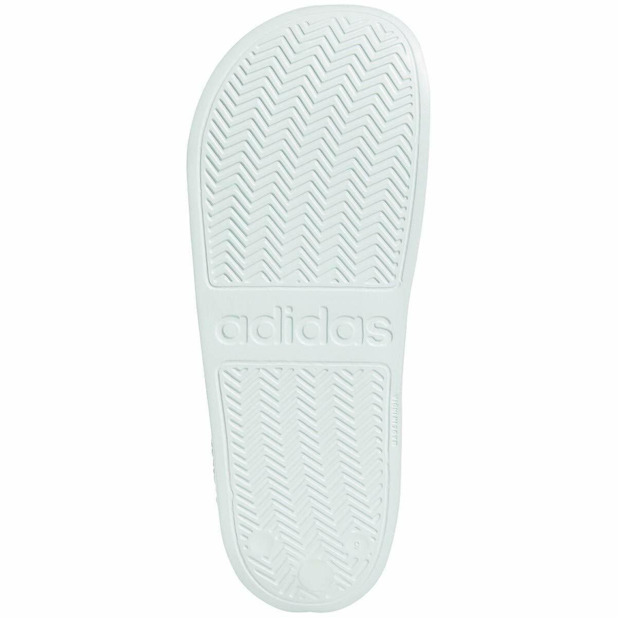 adidas Men's Adilette Cloudfoam Slides Sandals Ice Mint/Cloud White/Ice Mint 9