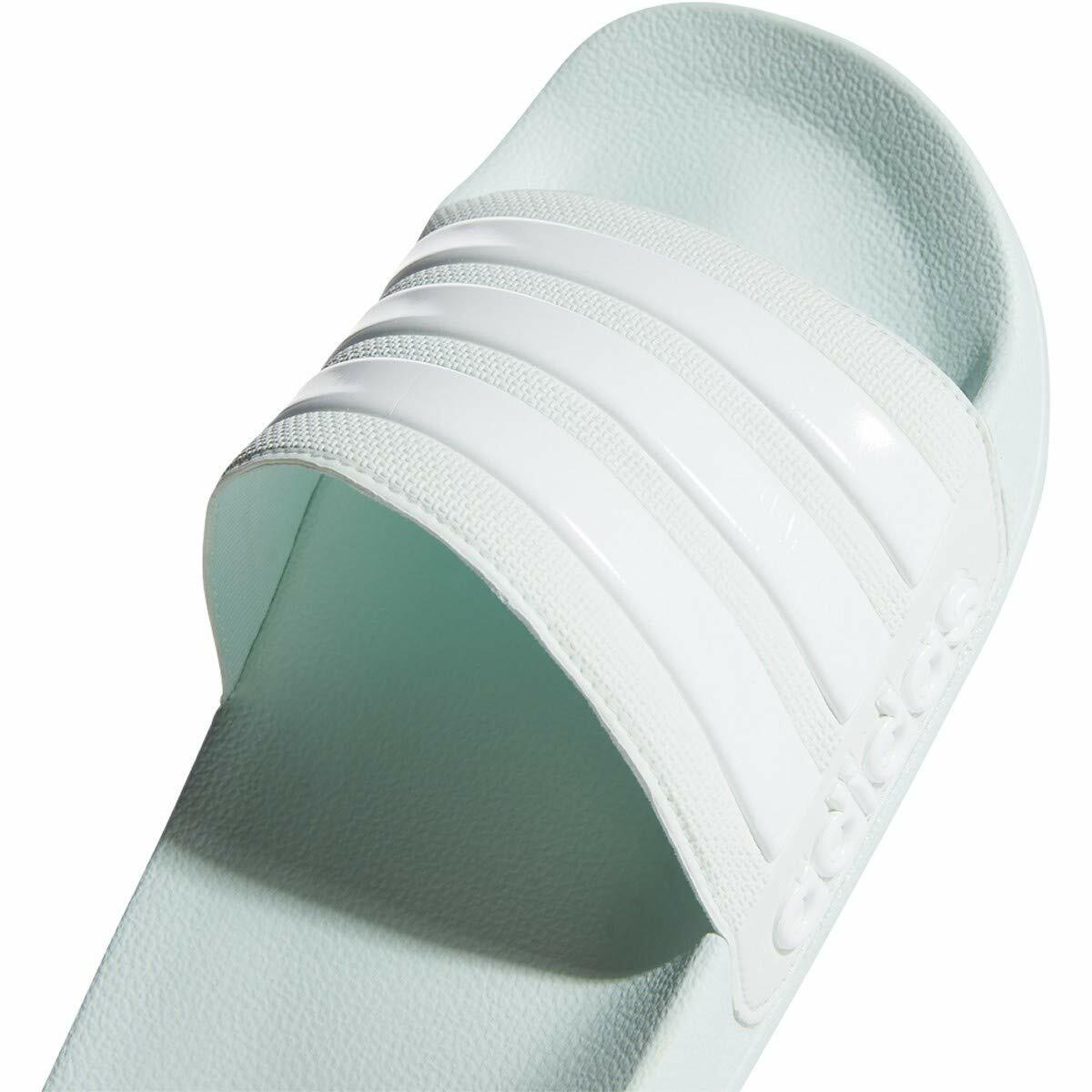 adidas Men's Adilette Cloudfoam Slides Sandals Ice Mint/Cloud White/Ice Mint 9