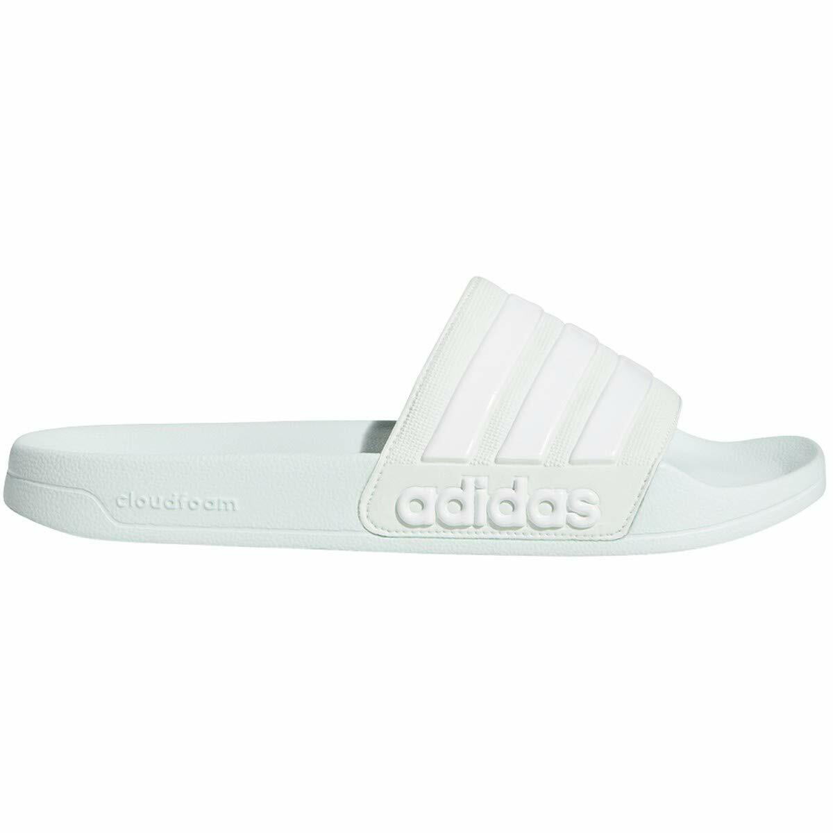 adidas Men's Adilette Cloudfoam Slides Sandals Ice Mint/Cloud White/Ice Mint 9