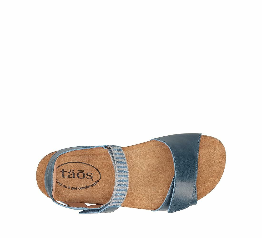 Taos Footwear Women's Symbol Petrol Blue Sandal 8 (M) US