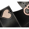 Dr. Martens Kid's Collection Womens Marlowe Hearts (Little Kid/Big Kid) Black 2 UK (US 3 Little Kid) M