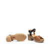 PIKOLINOS Heeled Sandals Leather Canarias for Woman Brandy