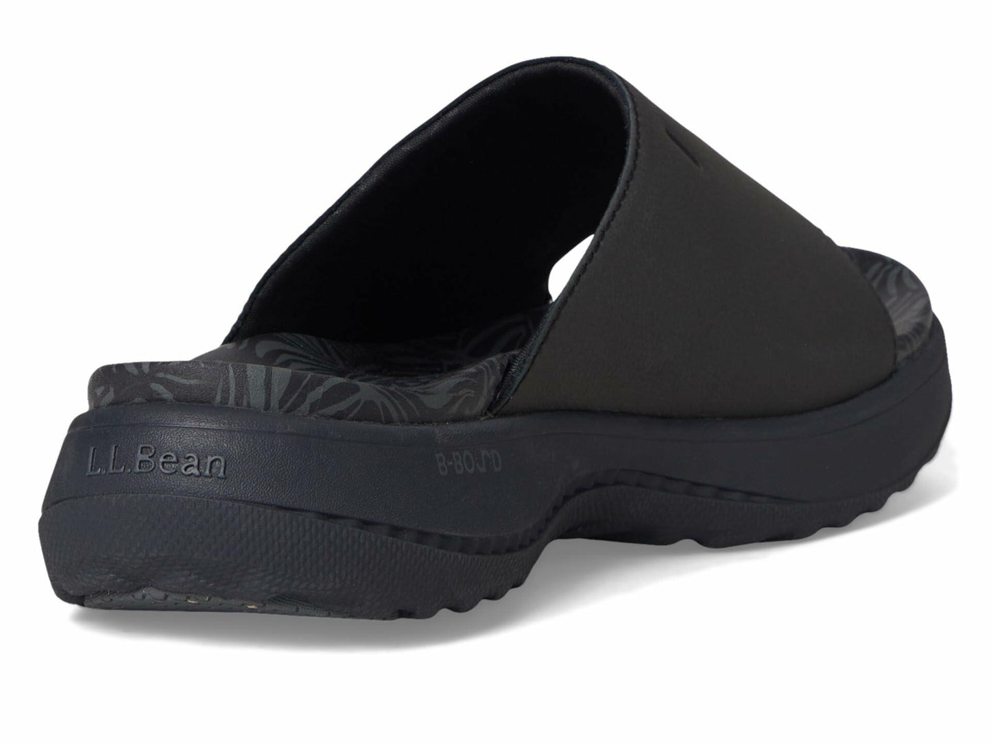 L.L.Bean Women's Freeport Slide Sandal, Dark Black, 10
