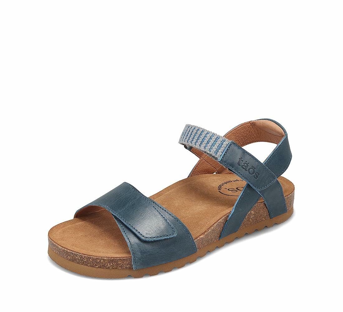 Taos Footwear Women's Symbol Petrol Blue Sandal 8 (M) US