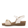 NAOT Footwear Women's Aubrey Sandal Soft Ivory Lthr/Soft White Lthr 4-4.5 M US