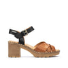 PIKOLINOS Heeled Sandals Leather Canarias for Woman Brandy