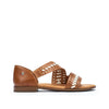 PIKOLINOS Flat Sandals Leather Algar for Woman Brandy