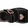 Dr. Martens Kid's Collection Womens Marlowe Hearts (Little Kid/Big Kid) Black 2 UK (US 3 Little Kid) M