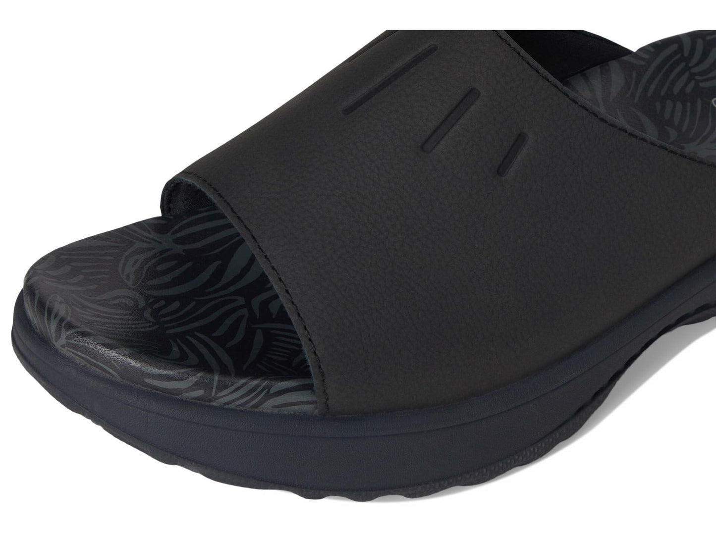 L.L.Bean Women's Freeport Slide Sandal, Dark Black, 10