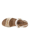 NAOT Footwear Women's Aubrey Sandal Soft Ivory Lthr/Soft White Lthr 4-4.5 M US