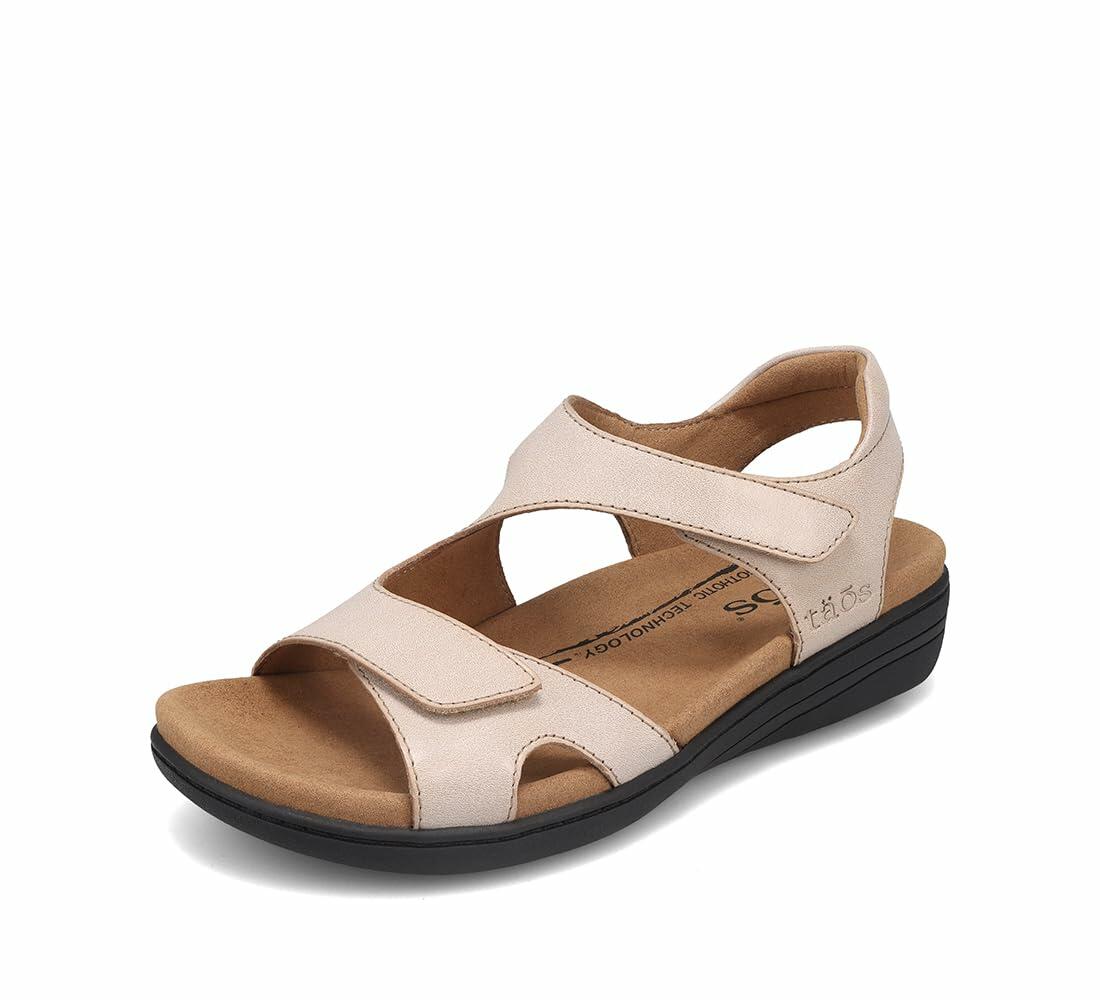 Taos Footwear Women's Serene Oyster Sandal 6 (M) US