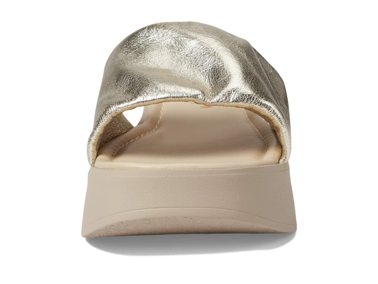 Seychelles Coney Island Light Gold Metallic Leather 8 M