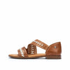 PIKOLINOS Flat Sandals Leather Algar for Woman Brandy