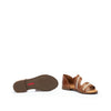 PIKOLINOS Flat Sandals Leather Algar for Woman Brandy