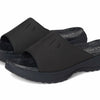 L.L.Bean Women's Freeport Slide Sandal, Dark Black, 10