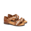 PIKOLINOS Flat Sandals Leather Algar for Woman Brandy