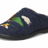 L.L.Bean Women's Daybreak Scuffs Motif Slipper, Classic Navy/S'More Camping, 8