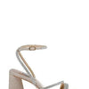 Badgley Mischka Freedom Glitter Block Heel with Bejeweled Straps