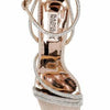 Badgley Mischka Freedom Glitter Block Heel with Bejeweled Straps