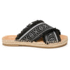Minnetonka Women's Pepper Sandal Black, M, 6