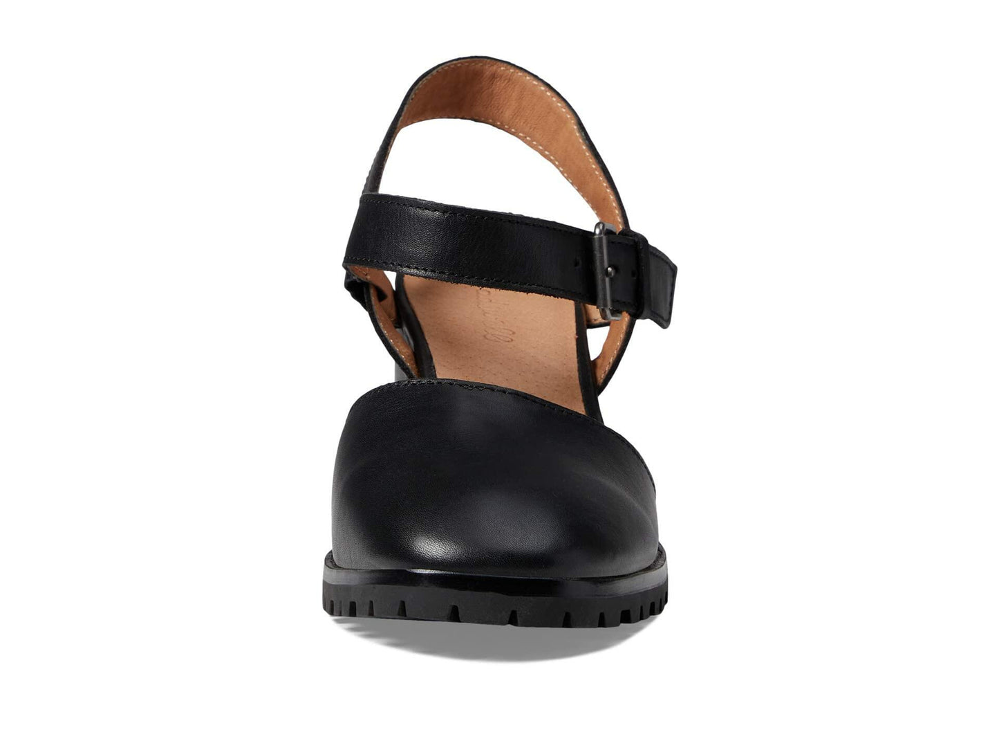 Madewell The Claudie Heeled Lugsole Mary Jane in Leather - Ankle Strap with Buckle Closure, and Stylish Women's Sandals True Black 6.5 M