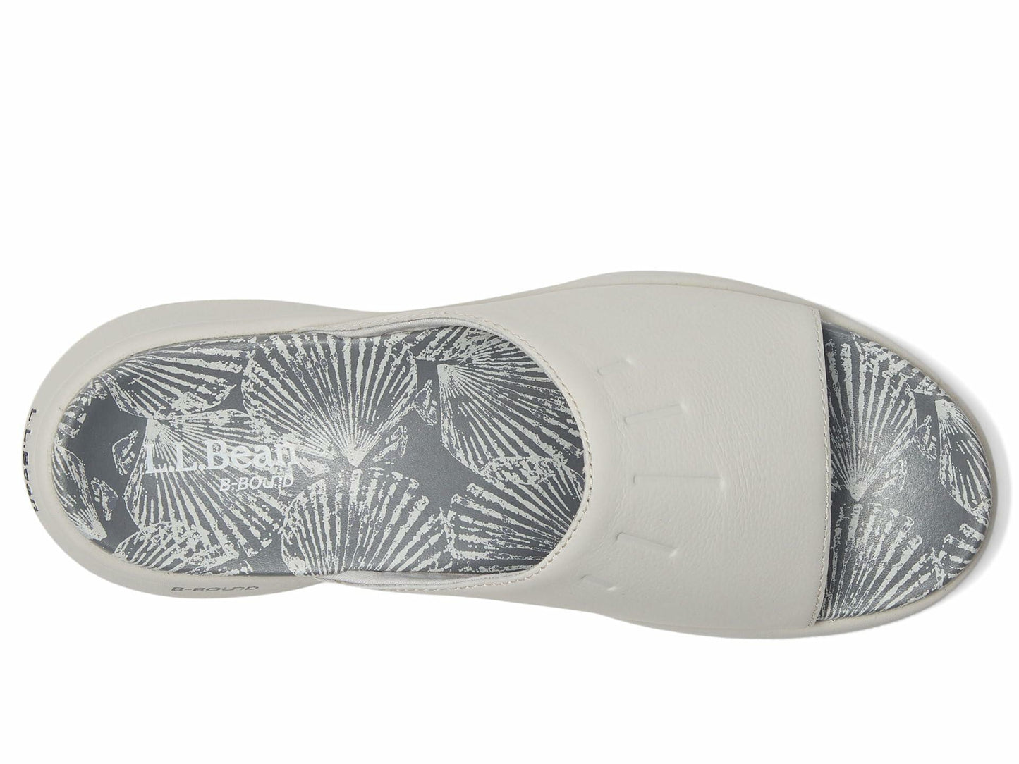 L.L.Bean Women's Freeport Slide Sandal, Pewter, 6