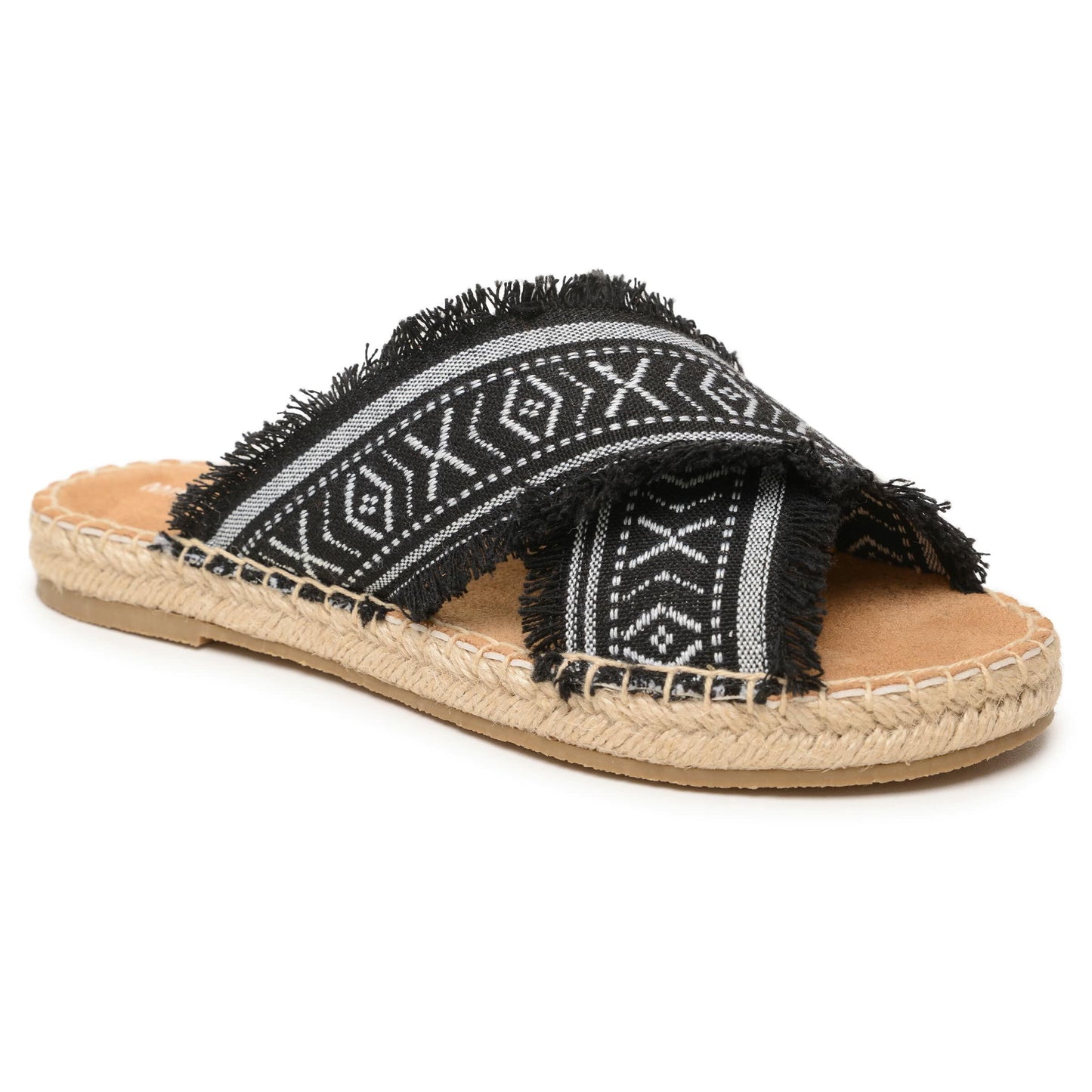 Minnetonka Women's Pepper Sandal Black, M, 6