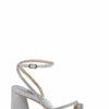 Badgley Mischka Freedom Glitter Block Heel with Bejeweled Straps