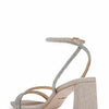 Badgley Mischka Freedom Glitter Block Heel with Bejeweled Straps