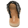 Minnetonka Women's Pepper Sandal Black, M, 6