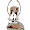 Badgley Mischka Freedom Glitter Block Heel with Bejeweled Straps