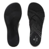Clarks Women's Wedge Sandal, Black, 6 UK