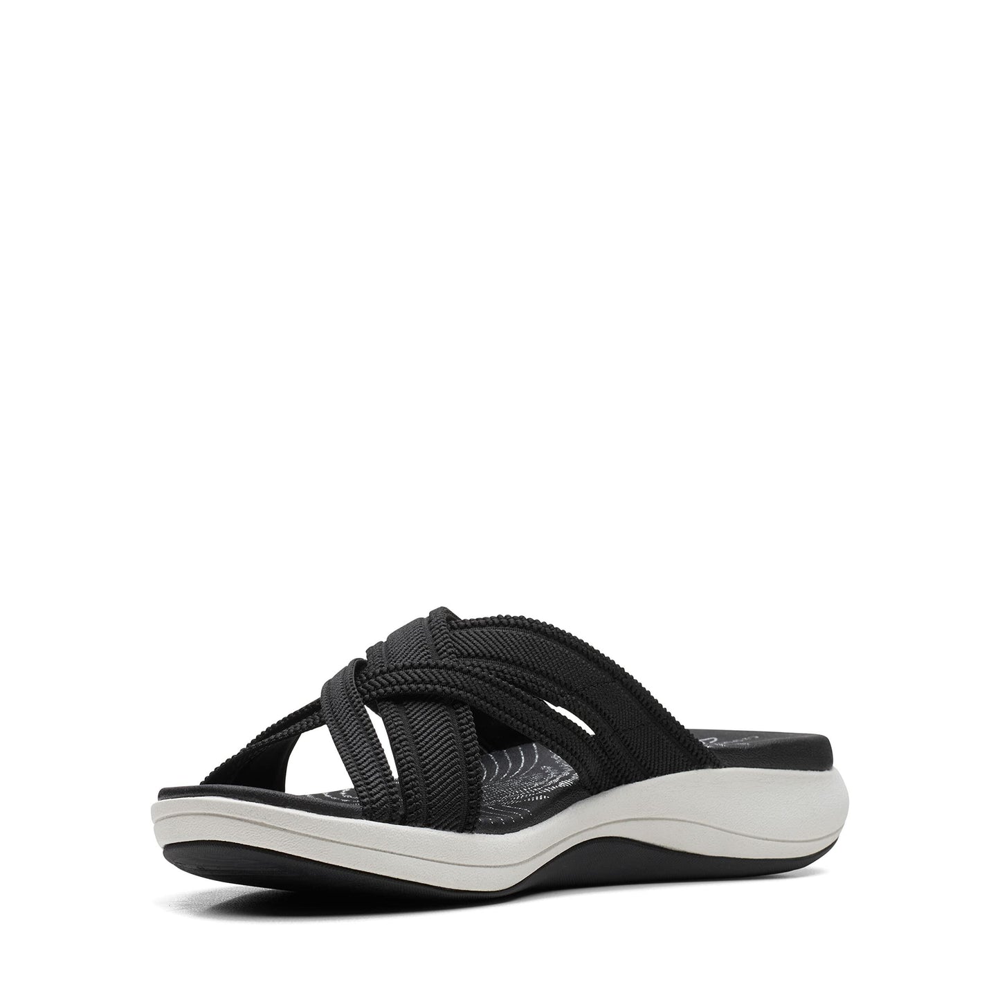 Clarks Women's Wedge Sandal, Black, 6 UK