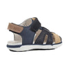 Geox Baby Boy's Sandal Delhi 8 (Toddler) Navy/Ochre 22 (US 6.5 Toddler) M