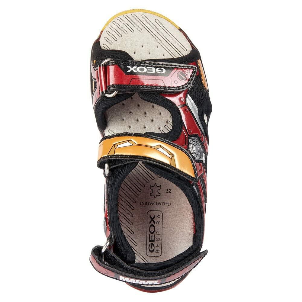 Geox Boy's Sandal Androidbo 8 (Toddler/Little Kid/Big Kid) Black/Red 25 (US 8.5 Toddler) M