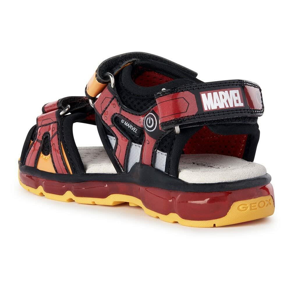 Geox Boy's Sandal Androidbo 8 (Toddler/Little Kid/Big Kid) Black/Red 25 (US 8.5 Toddler) M
