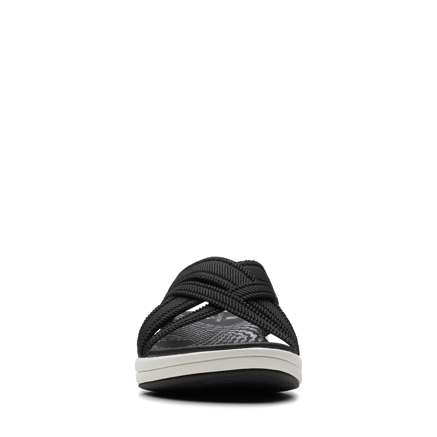 Clarks Women's Wedge Sandal, Black, 6 UK