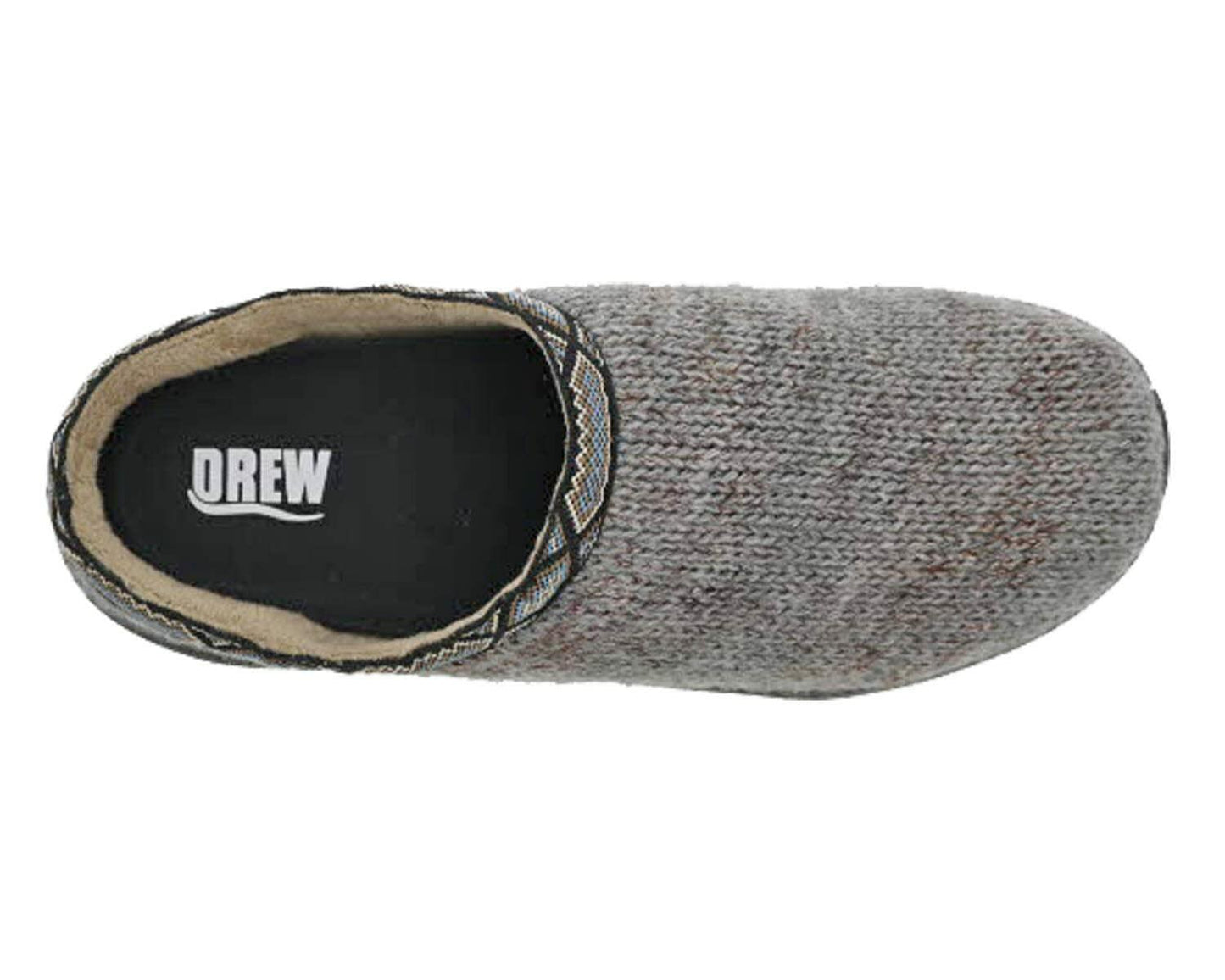 Drew Men's Relax Non-Slip Fabric Sweater Knit Slippers with Support 16 4W US