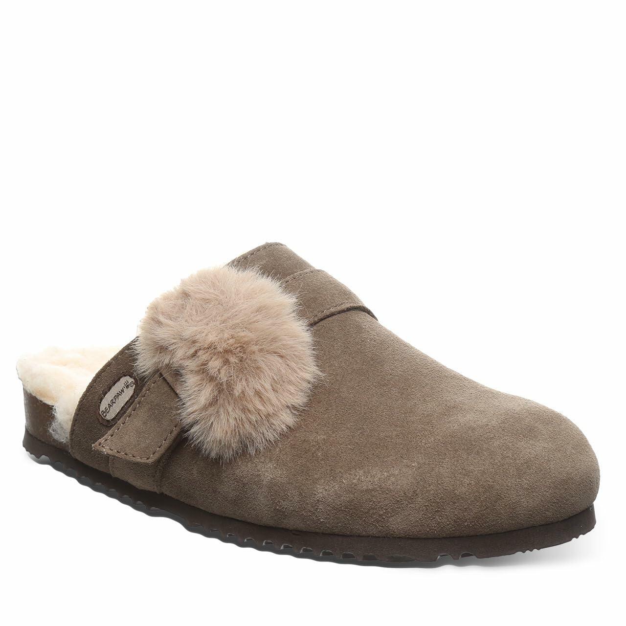 BEARPAW Women's Stevie Brown Size 7 | Women's Slip-on | Women's Shoe | Comfortable & Lightweight