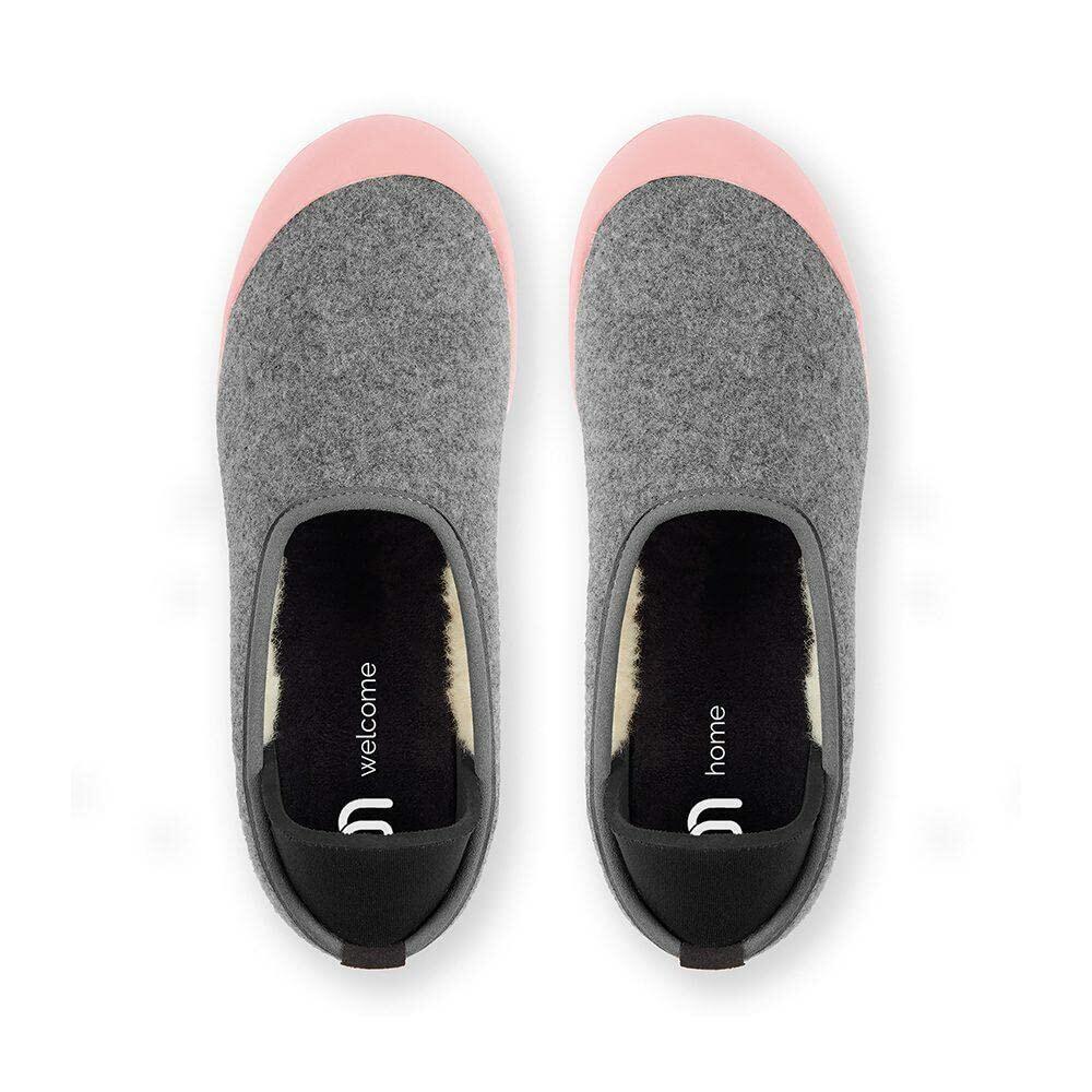 mahabis Curve Classic Slipper Larvik Light Grey/Sakura Pink EU 39 (US Women's 8) M