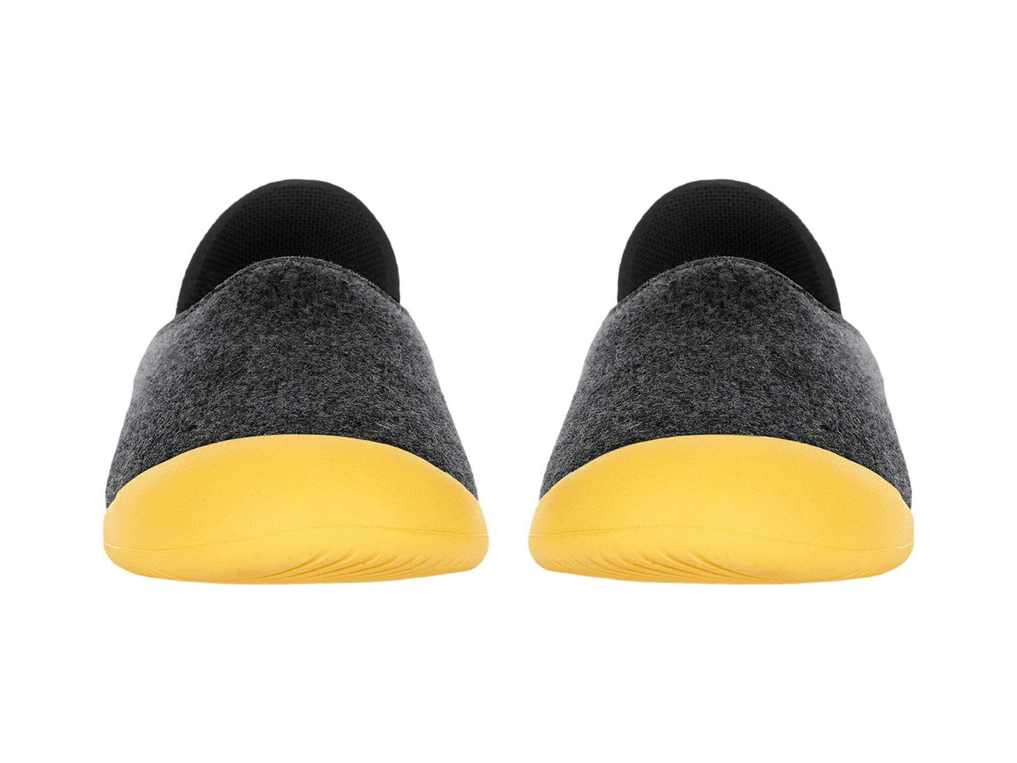 mahabis Curve Classic Slippers, Comfy, Premium Unisex House Shoe for Indoors and Outdoors Larvik Dark Grey/Skane Yellow 44 (US Men's 10.5) Medium