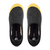 mahabis Curve Classic Slippers, Comfy, Premium Unisex House Shoe for Indoors and Outdoors Larvik Dark Grey/Skane Yellow 44 (US Men's 10.5) Medium