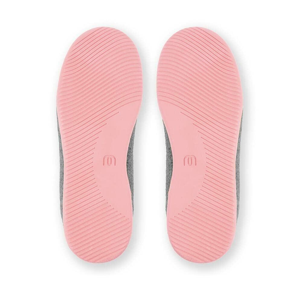 mahabis Curve Classic Slipper Larvik Light Grey/Sakura Pink EU 39 (US Women's 8) M