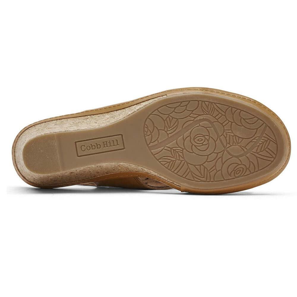 Cobb Hill Janna Perf Sling Tan 9 D - Wide